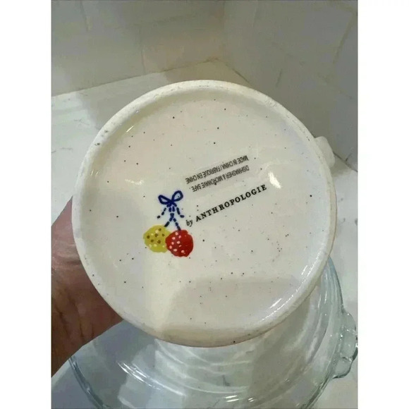 Anthropologie Bundled Up Winter Mitten Coffee Cocoa Tea Mug Monogram Letter H - Picture 9 of 11